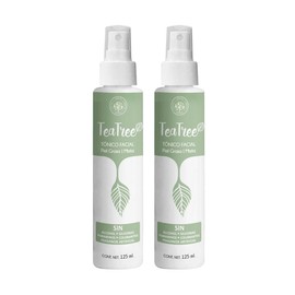 rbora 2Pack Tnico Facial con Tea Tree CALMA, REFRESCA e HIDRATA  Piel Grasa y Mixta Con rbol de T, Manzanilla y Aloe Vera  SIN Parabenos, Colorantes, 
