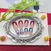 Independence Day Press on Nails Medium Square Fake Nails with