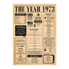 Hewson's Gifts 1973 Poster - For 50th Birthday Or a Couple Celebrating Their 50th Wedding Anniversary (no frame) (1973 (No Frame)