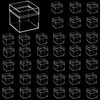 LyyGuanYoo 36 Pack Small Clear Boxes with Lids, 2x2x2 Inches