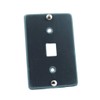 Leviton Telephone Wall Jack, 6P6C, Quick Connect, Stainless Steel, 40226-S