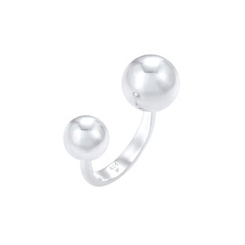 Elli Women's 925 Sterling Silver Adujstable Ball Ring