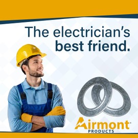 (Pack of 100) 3/4'' x 1/2'' Steel Reducing Washer, Zinc Plated, Rigid Reducing Washer for Steel Electrical Boxes, 3/4 Inch to 1/2 Inch, Reduce The Size of Knockout Holes, Trade Size 3/4'' x 1/2''