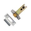 Heavy Duty Latch - Satin Stainless Steel/Polished Brass - 2.5''