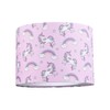 Beautiful Modern Soft Lilac Cotton Lamp Shade with Unicorns Clouds