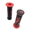 HTTMT XH4067-RED-22 ATV Watercrafts Flame Gel Style Grips Red Quad