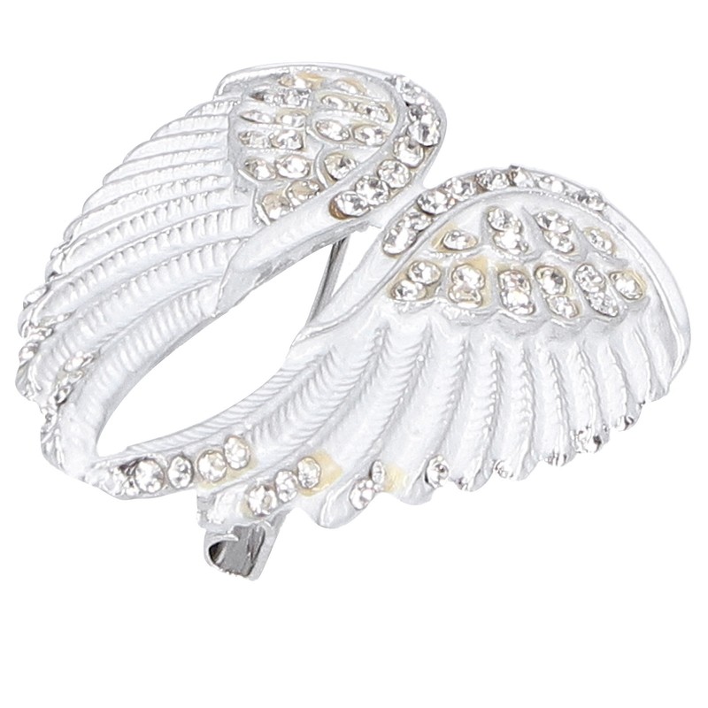 4Pcs Brooch Pin Diamond Angel Wing Pattern Cute Fashion Lapel