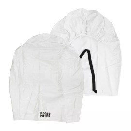 Rigid Hitch RV Tire Covers, 27"- 29" Diameter, Arctic White, Set of 2, w/ Straps