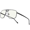 RB.Pilot Reading Glasses for Men Square Double Bridge Blue Light