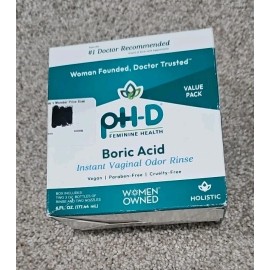 pH-D Feminine Health - Instant Odor Rinse Boric Acid for Vaginal -2 3oz Bottles