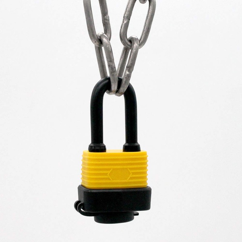 Long Shackle Padlock Waterproof Weatherproof Heavy Duty 2 Keys Per