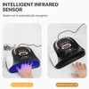 256W Nail Gel Curing Lamp Various Time Setting Detachable Bottom