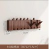Petyoung Multi Hook Coat Rack Space Saving Wall Mounted Wooden