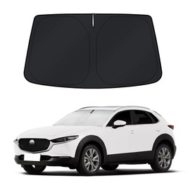 Windshield Sun Shade for 2019-2024 2025 2026 Mazda CX-30 Accessories - Windshield Sunshade Cover Front Window Shade Custom Fit CX30 Sun Visor Protector Foldable Blocks UV Rays