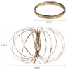 SHATCHI 11778 Magic Flow Ring Gold 3D Stainless Steel Toys