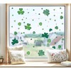 109 PCS St Patricks Day Window Clings, Shamrock Window Stickers