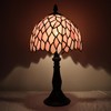LXHCYOU Small Tiffany Lamp Mini Accent Table Lamp Stained Glass