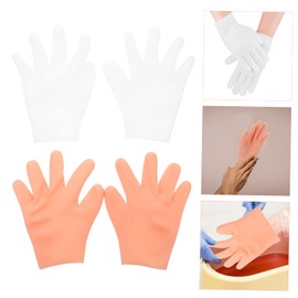 Healvian 2pairs Moisturizing Lotion Gloves Portable Sunscreen Hydration Gloves for Household Use Skin-friendly Comfortable for Hands for Women Men