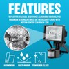 150W Security Flood Light with Sensor - Outdoor Halogen Light,