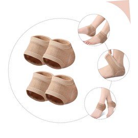 FOMIYES 3sets Heel Inserts Gel Heel Protectors Elastic Socks for Cracked Socks 2pairs*3
