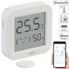 infactory Luftfeuchtigkeitsmesser: 6er-Set Mini-Thermo-/Hygrometer, Komfort-Anzeige, LCD, Bluetooth, App (Innenraum Thermometer,