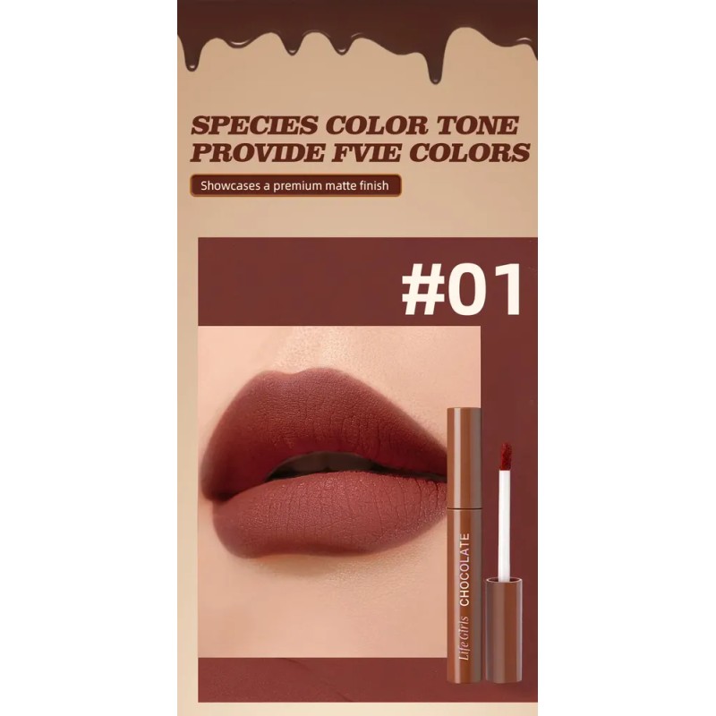 Q Set De Lápiz Labial Mate Con 5/10 Colores, Brillo