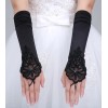 Unbranded Fingerless Long Gloves Elbow Length Satin Gloves Opera Evening