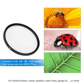 JJC 52mm Close-Up Filter Kit Macro Lens Filter (+2,+4,+8,+10) 4 Pieces/Set with Lens Filter Pouch for Canon Nikon Sony Pentax Olympus Fuji DSLR Camera