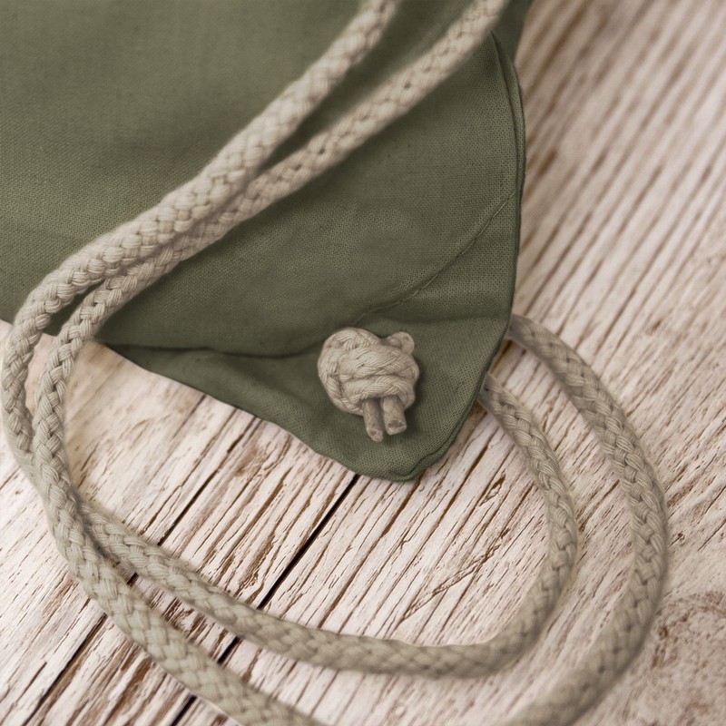Turnbeutel Rucksack - Keks-Monster - Unisize - Olivgrün - koelner