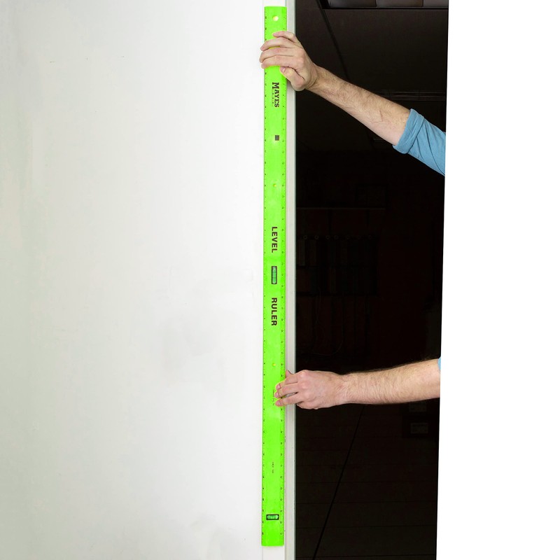 Mayes 10744 Polystyrene Level Ruler 48", Precision Measuring and Leveling