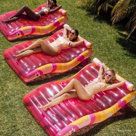 Large Inflatable Swim Tube Pool Toy Assistance cd14 160cm/Clear 5ea