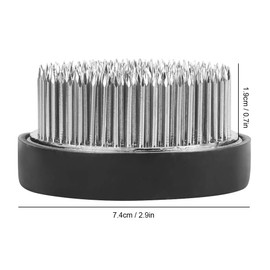 TOPINCN Stainless Steel Ikebana Kenzan Round Needle Point Holder Flower Holder Decoration Flower Arrangement Tool(74mm)