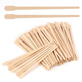 200 Stück Augenbrauen Holzspatel für Haarentfernung, Haarentfernung Holzstäbchen,Waxing Stick, Präzise und Sanfte Anwendung, 8,9cm x 0,6cm, Geeignet für Gesicht und Körper