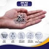 Brexxty 890pcs M6 M5 M4 M3 Metric Screws Assortment Kit-30