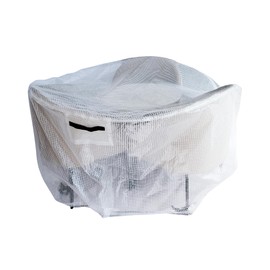 Clear Patio Table and Chairs Cover, Outdoor Furniture Set Covers Waterproof,Heavy Duty,UV-Resistant,Windproof,Round,84"D×28"H