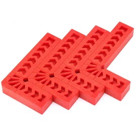 POFET 4pcs 90 Degree Positioning Clamp L Type Right Angle Clamps Woodworking Tool Auxiliary Locator Plastic Square Ruler Angle Holder for Carpenters, DIY Enthusiasts(3inch)