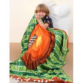 Vicimi Football Blanket for Boys Double Sided Pattern Throw Soft Flannel Footballs Gift Decor for Birthday Graduation Christmas Thanksgiving 50"x60"