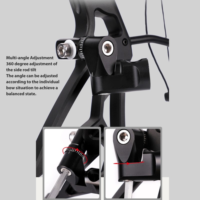 Bow Stabilizer Adjustable Single Side V Bar Mount Quick Disconnect
