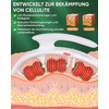 Cellulite Massager with Handle, Manual, Skin Firming and Smoothing, Red