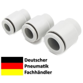 Set of 3 pneumatic sealing caps/blanking plugs, diameter 10 mm, for closing pneumatic hose with 10 mm outer diameter