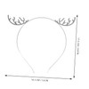 LIFKOME Christmas Reindeer Antler Headband Rhinestones Cute Festive Hair Band