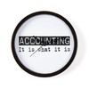 CafePress Accounting is 10" Wall Clock for Livingroom, Kitchen, or