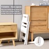 Folding Step Stool Step Ladder 3 Tier, Multi-Functional Folding Solid