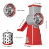 SUREWIN Rotary Cheese Grater with 4 Stainless Blades - Hand
