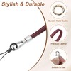 sourcing map 2 Pcs Smooth Leather Wristlet Strap, Prevent Drop