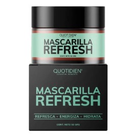 Mascarilla Facial Refresh Hidratante Con Arcillas Puras Y Aloe Vera - Skincare Cuidado Facial para Todo Tipo de Piel - Hidratacion Profunda - Revitali