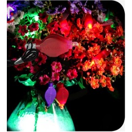 FeatherParadise Hanging Led Floral Lights / FloraLytes for Tower Vases 10 Pieces - Teal