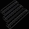 PH PandaHall 6pcs 3 Sizes Zipper Making Templates, Clear Acrylic