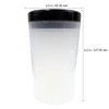 Nail Brush Holder Cleanser Bottle with Black Lid