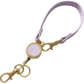 KAIYU Expandable Reel Style Strap, Women's, Men's, Key Reel, Pass Case, For Passing Passes, Cars, Home, Keys, Keys, Keys, Key Holder, purple